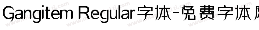 Gangitem Regular字体字体转换